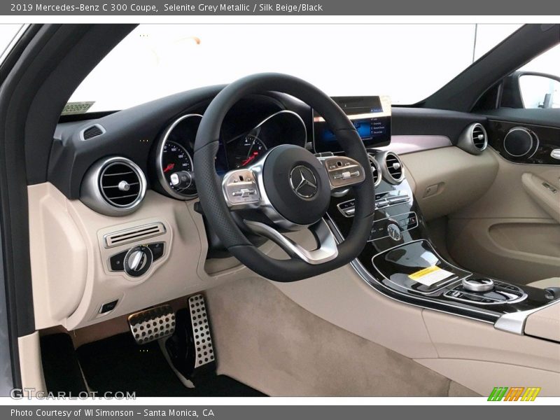 Selenite Grey Metallic / Silk Beige/Black 2019 Mercedes-Benz C 300 Coupe