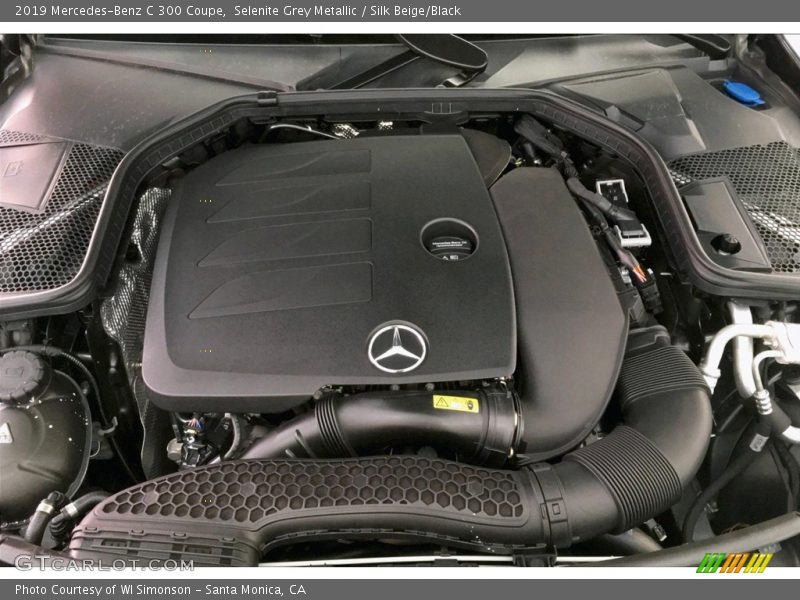 Selenite Grey Metallic / Silk Beige/Black 2019 Mercedes-Benz C 300 Coupe