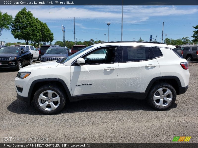 White / Black 2019 Jeep Compass Latitude 4x4