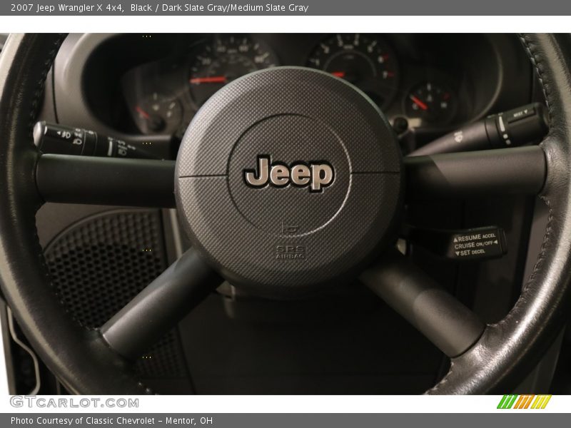 Black / Dark Slate Gray/Medium Slate Gray 2007 Jeep Wrangler X 4x4