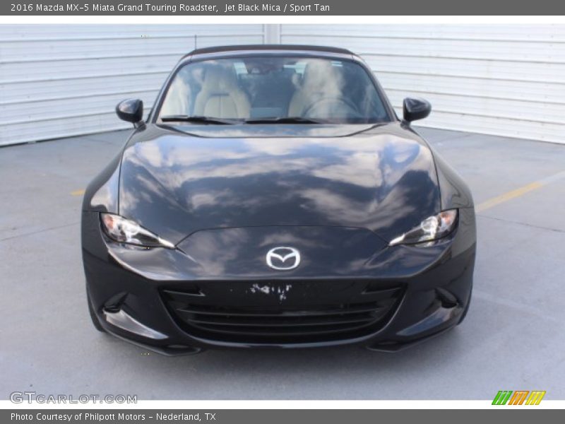Jet Black Mica / Sport Tan 2016 Mazda MX-5 Miata Grand Touring Roadster