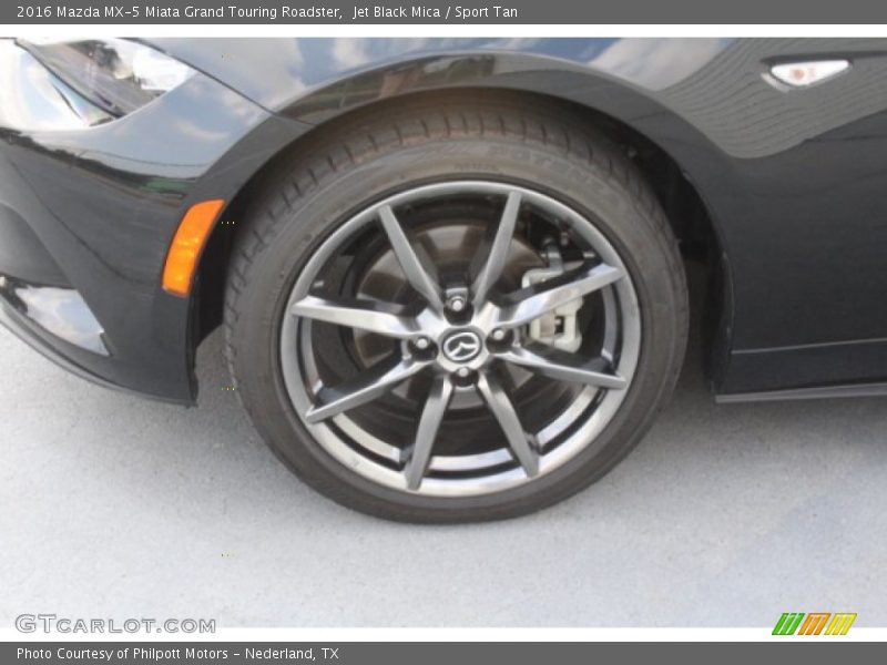Jet Black Mica / Sport Tan 2016 Mazda MX-5 Miata Grand Touring Roadster