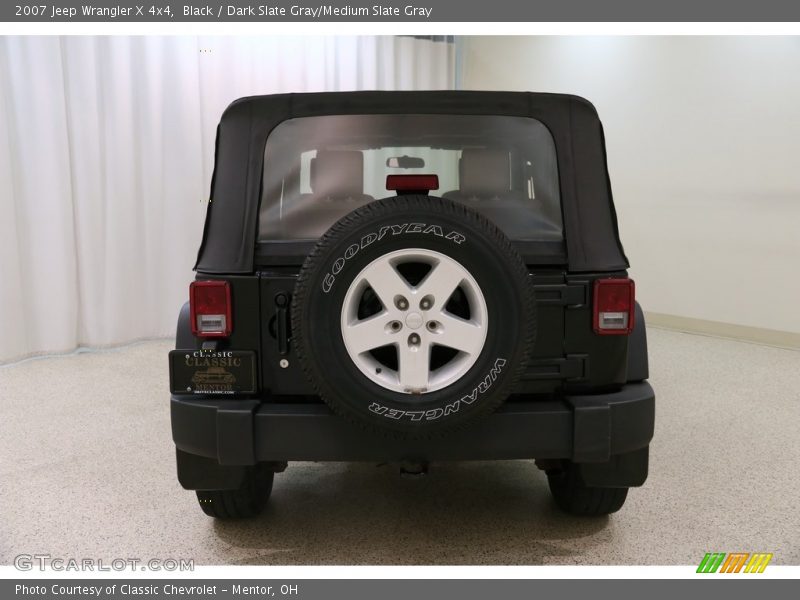 Black / Dark Slate Gray/Medium Slate Gray 2007 Jeep Wrangler X 4x4