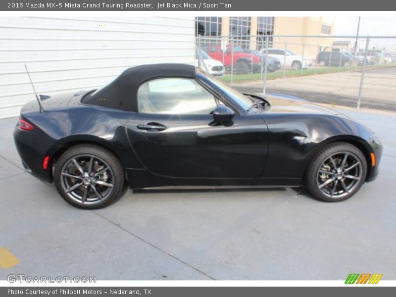 Jet Black Mica / Sport Tan 2016 Mazda MX-5 Miata Grand Touring Roadster