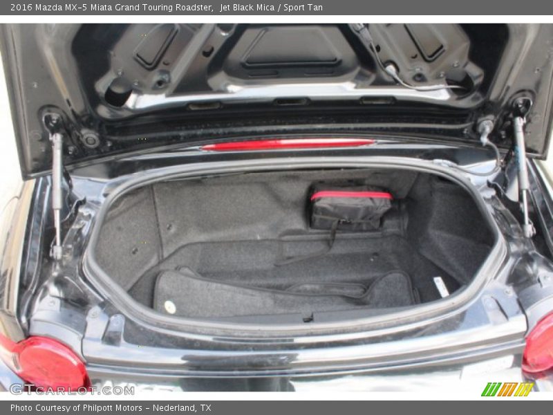 Jet Black Mica / Sport Tan 2016 Mazda MX-5 Miata Grand Touring Roadster