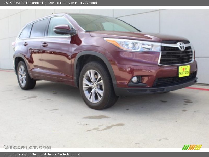 Ooh La La Rouge Mica / Almond 2015 Toyota Highlander LE