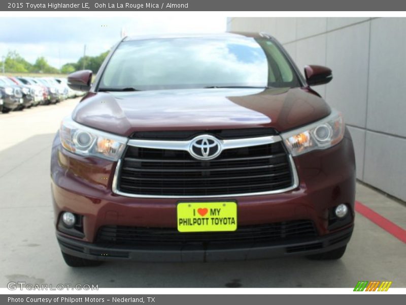 Ooh La La Rouge Mica / Almond 2015 Toyota Highlander LE