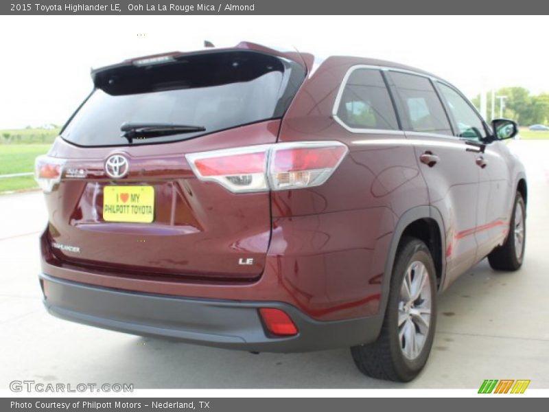 Ooh La La Rouge Mica / Almond 2015 Toyota Highlander LE