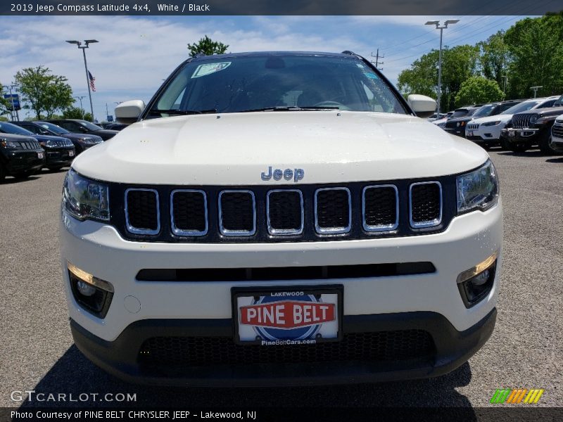 White / Black 2019 Jeep Compass Latitude 4x4