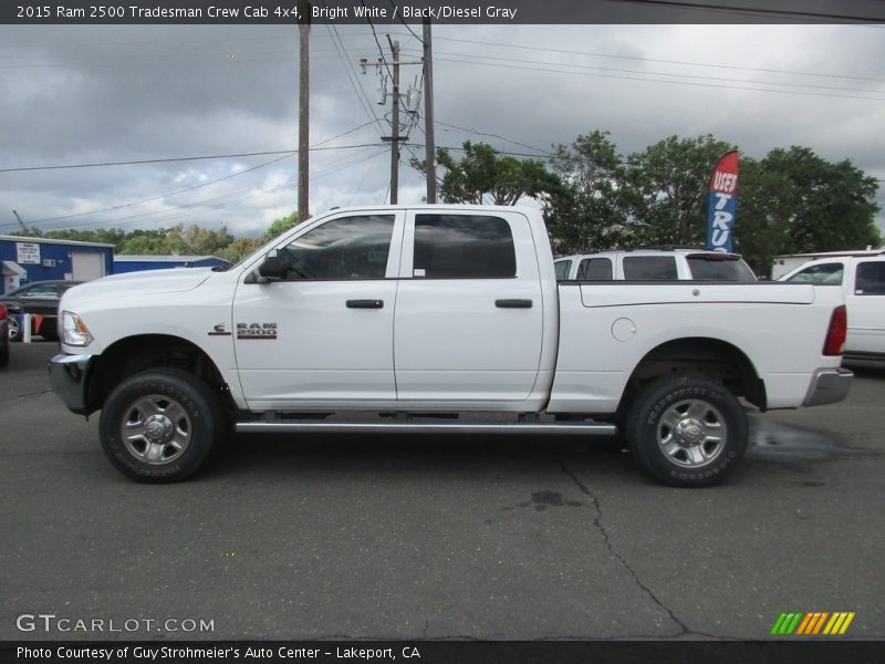 Bright White / Black/Diesel Gray 2015 Ram 2500 Tradesman Crew Cab 4x4