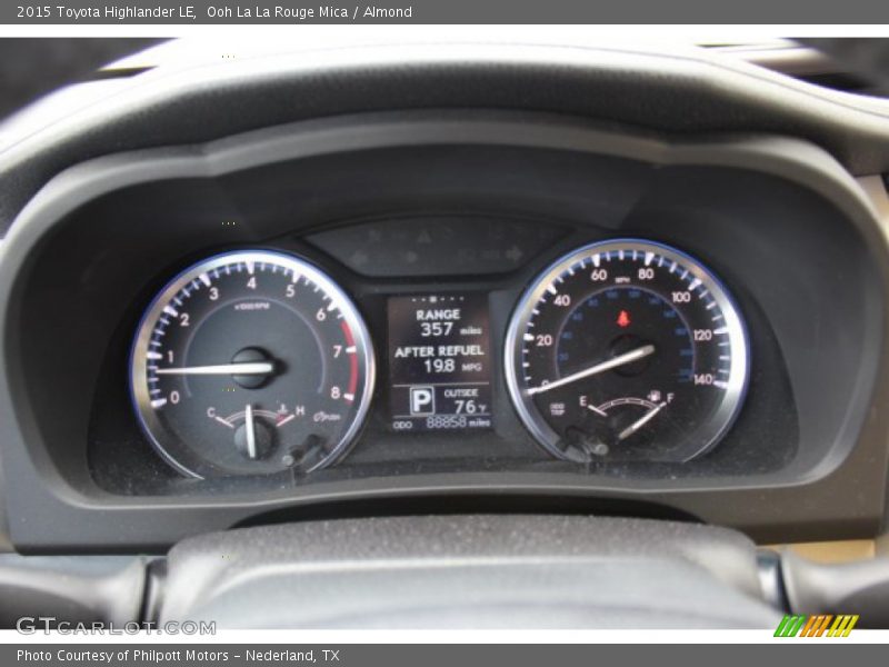 Ooh La La Rouge Mica / Almond 2015 Toyota Highlander LE