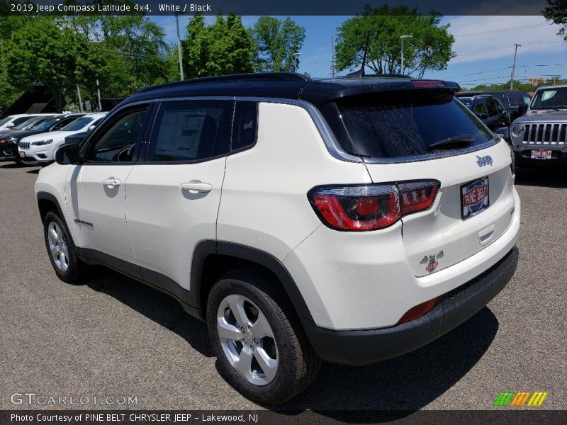 White / Black 2019 Jeep Compass Latitude 4x4