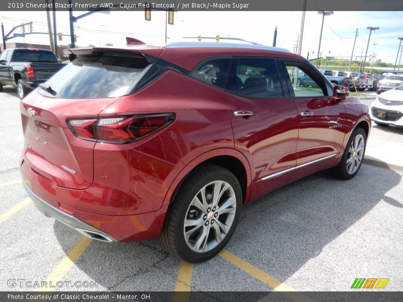 Cajun Red Tintcoat / Jet Black/­Maple Sugar 2019 Chevrolet Blazer Premier AWD