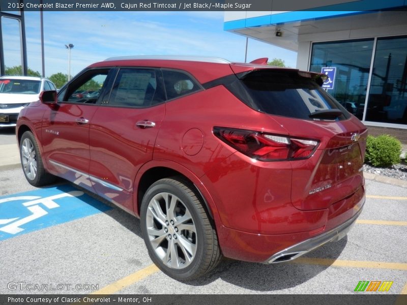 Cajun Red Tintcoat / Jet Black/­Maple Sugar 2019 Chevrolet Blazer Premier AWD