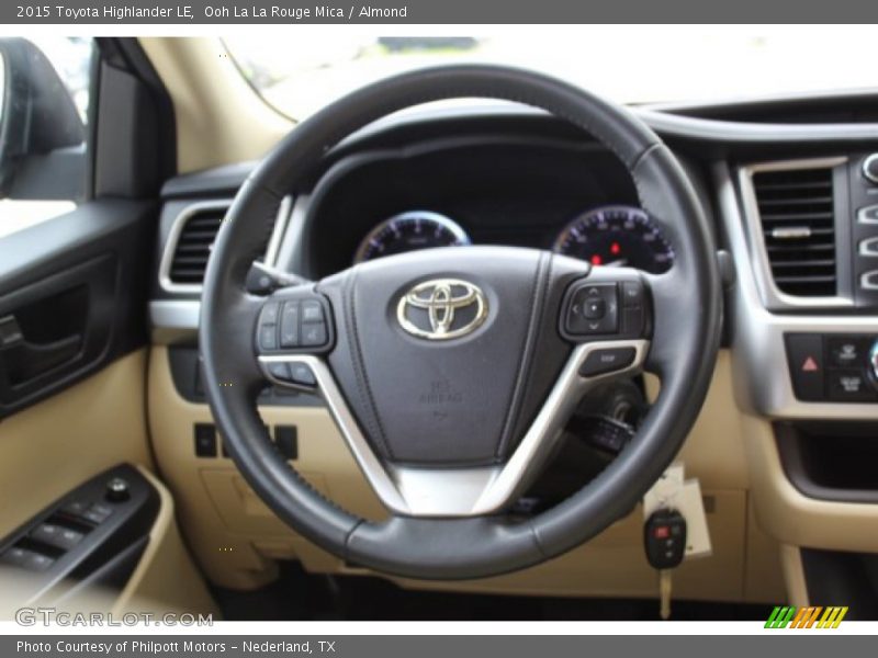 Ooh La La Rouge Mica / Almond 2015 Toyota Highlander LE