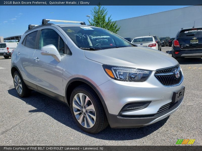 Quicksilver Metallic / Ebony 2018 Buick Encore Preferred