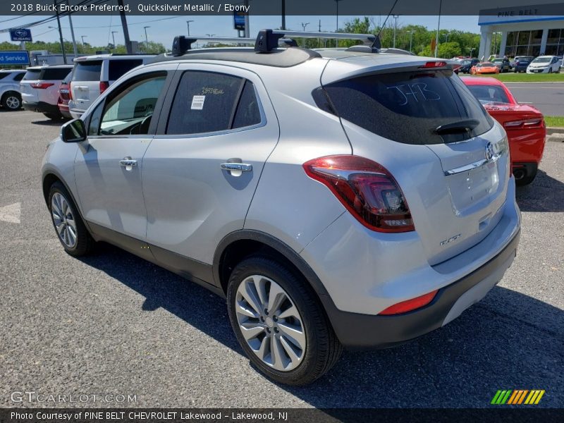 Quicksilver Metallic / Ebony 2018 Buick Encore Preferred
