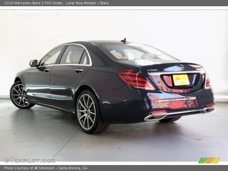 Lunar Blue Metallic / Black 2019 Mercedes-Benz S 560 Sedan