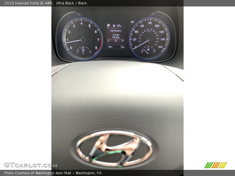 Ultra Black / Black 2019 Hyundai Kona SE AWD