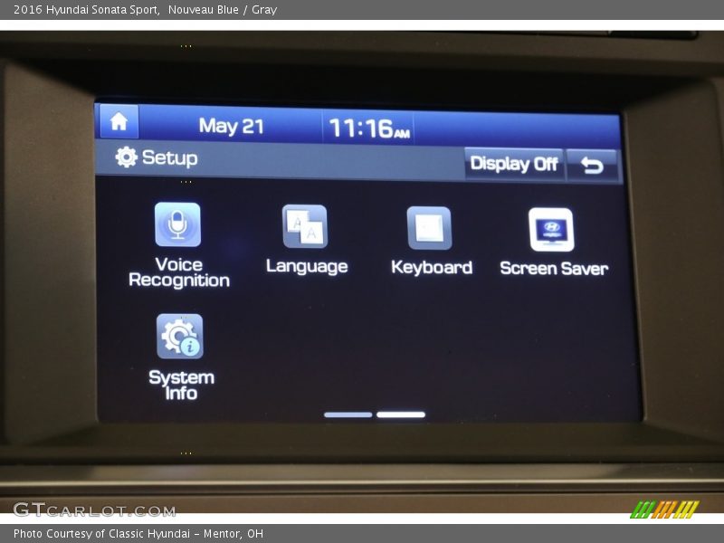 Nouveau Blue / Gray 2016 Hyundai Sonata Sport