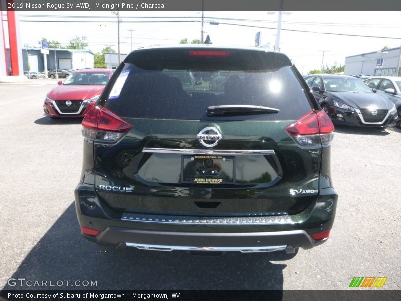 Midnight Pine / Charcoal 2019 Nissan Rogue SV AWD