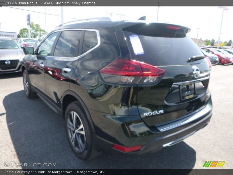 Midnight Pine / Charcoal 2019 Nissan Rogue SV AWD