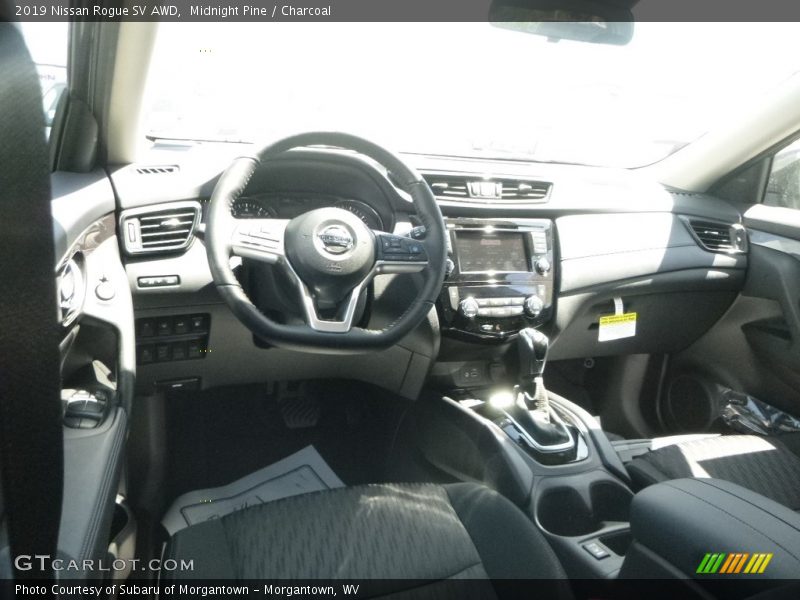 Midnight Pine / Charcoal 2019 Nissan Rogue SV AWD