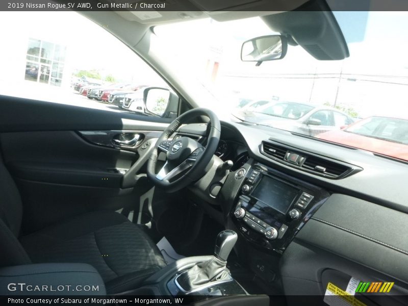 Gun Metallic / Charcoal 2019 Nissan Rogue SV AWD