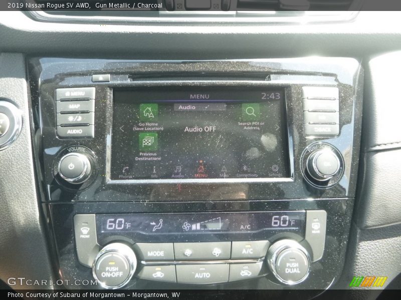 Gun Metallic / Charcoal 2019 Nissan Rogue SV AWD