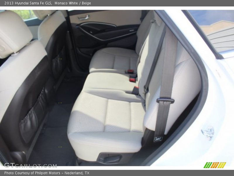Monaco White / Beige 2013 Hyundai Santa Fe GLS