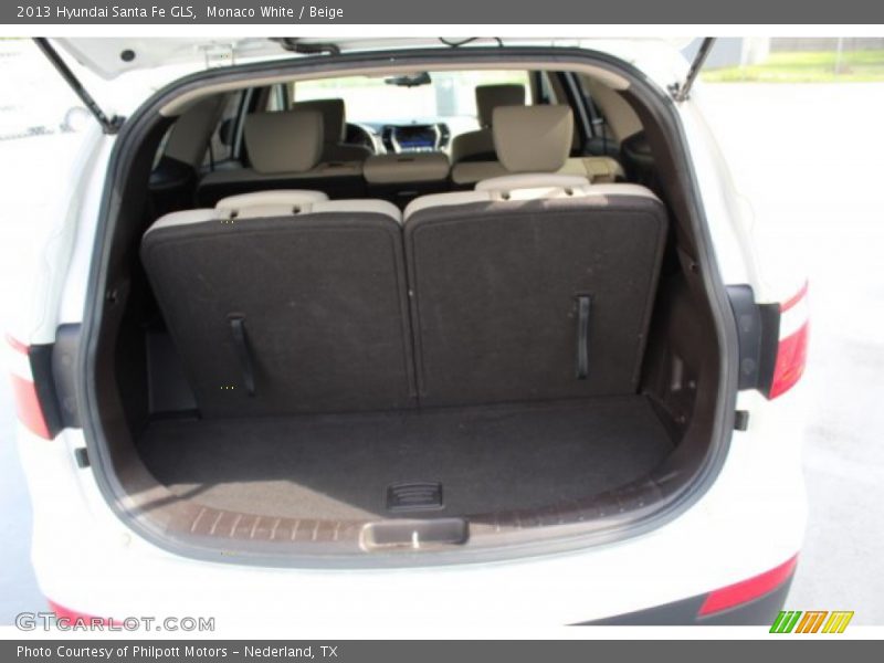 Monaco White / Beige 2013 Hyundai Santa Fe GLS