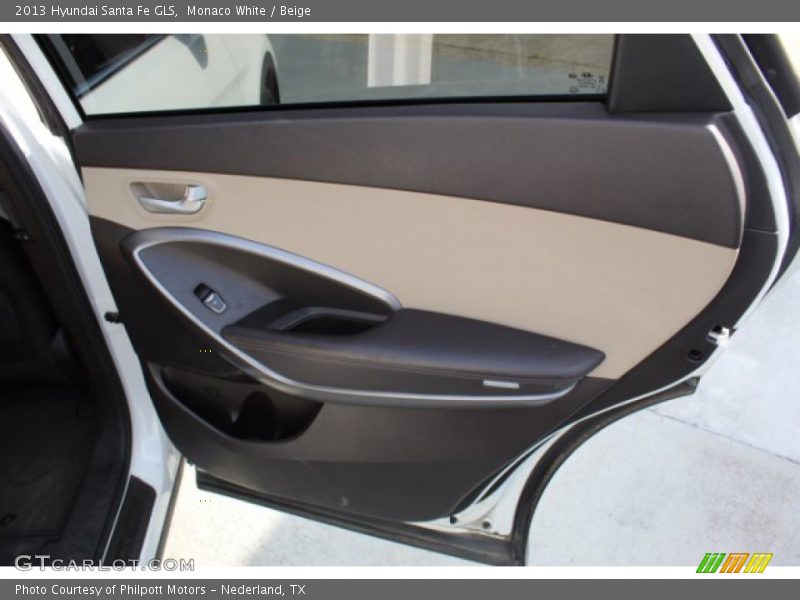 Monaco White / Beige 2013 Hyundai Santa Fe GLS