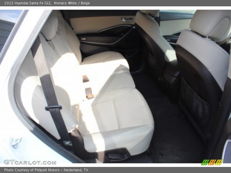 Monaco White / Beige 2013 Hyundai Santa Fe GLS