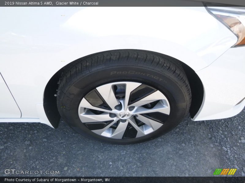 Glacier White / Charcoal 2019 Nissan Altima S AWD