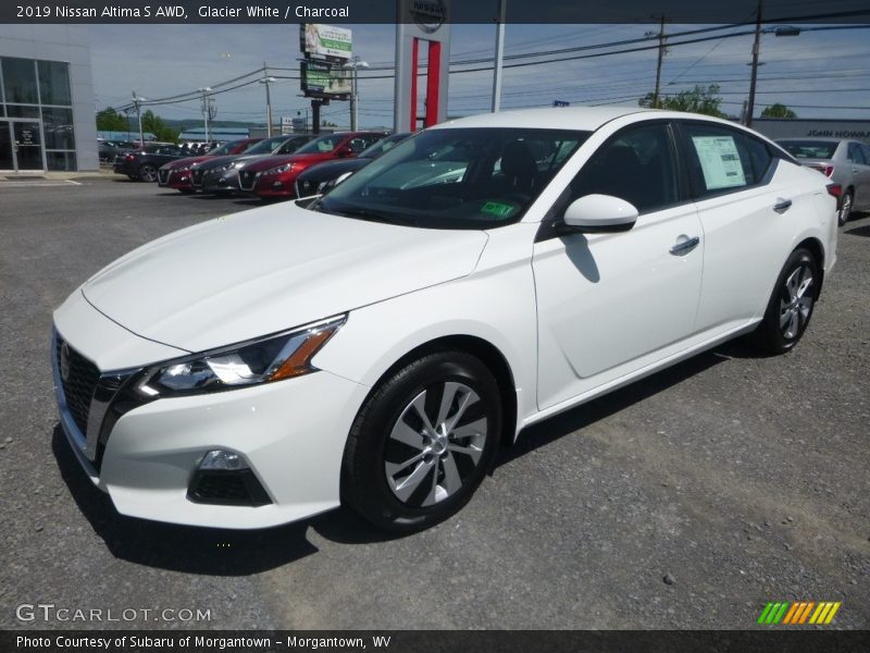 Glacier White / Charcoal 2019 Nissan Altima S AWD