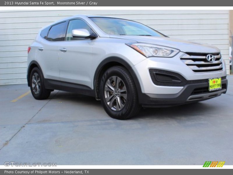 Moonstone Silver / Gray 2013 Hyundai Santa Fe Sport