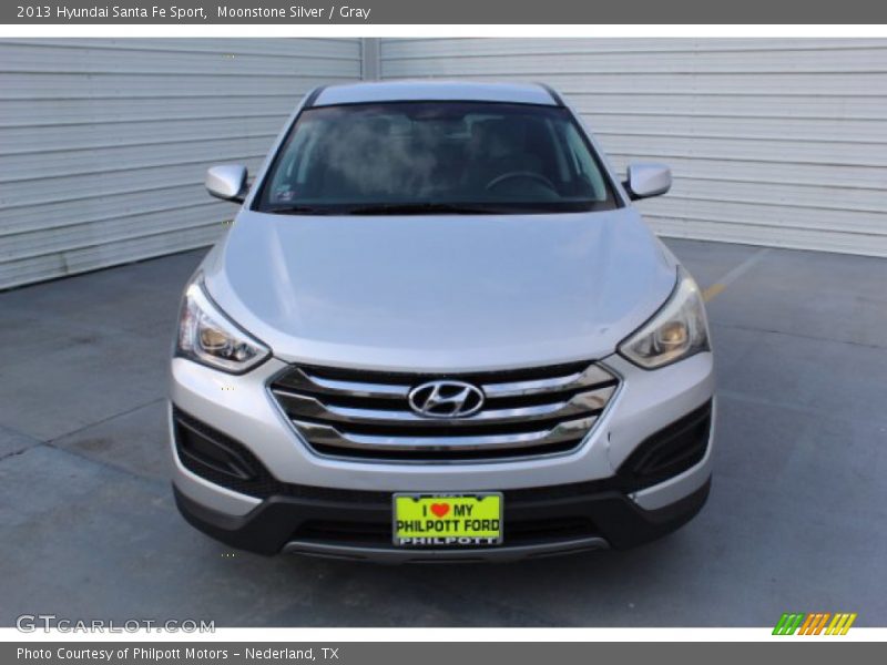 Moonstone Silver / Gray 2013 Hyundai Santa Fe Sport