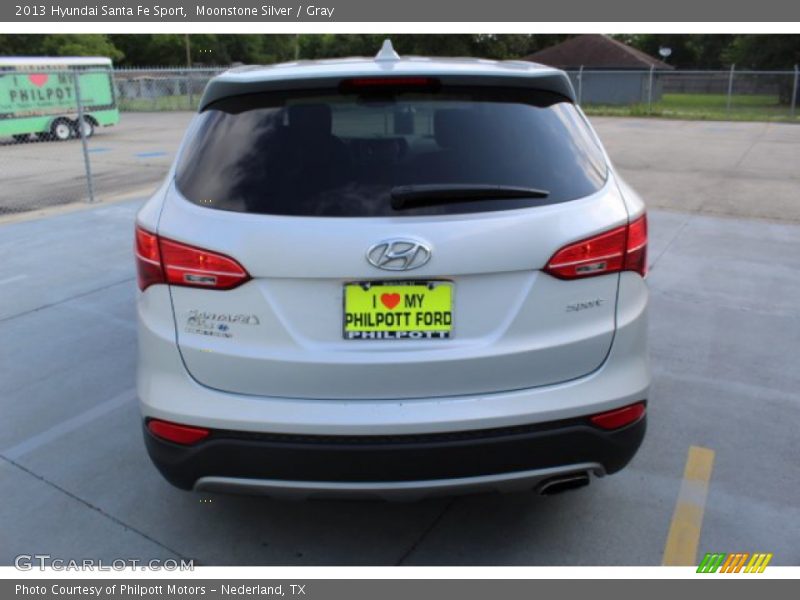 Moonstone Silver / Gray 2013 Hyundai Santa Fe Sport