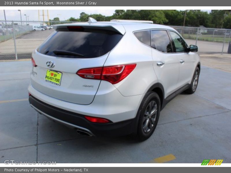 Moonstone Silver / Gray 2013 Hyundai Santa Fe Sport