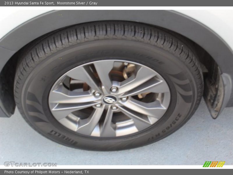 Moonstone Silver / Gray 2013 Hyundai Santa Fe Sport
