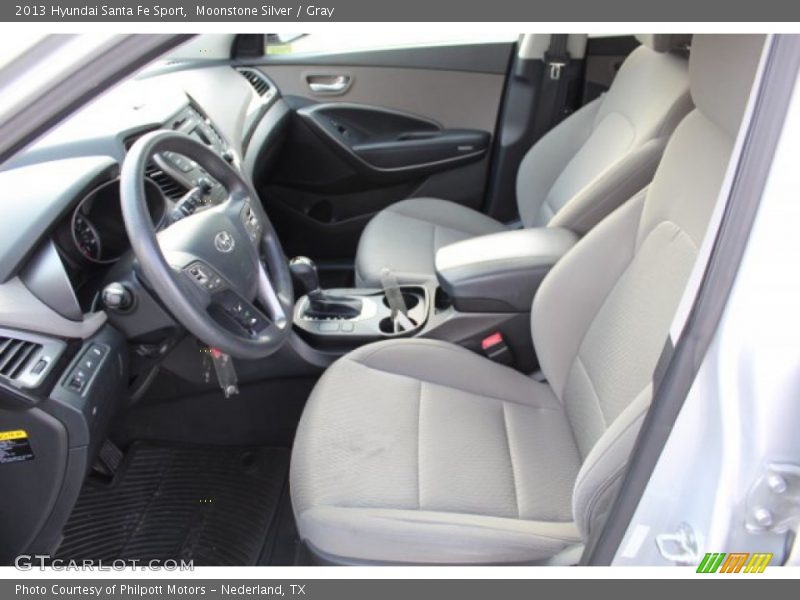 Moonstone Silver / Gray 2013 Hyundai Santa Fe Sport