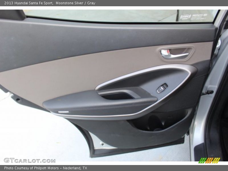 Moonstone Silver / Gray 2013 Hyundai Santa Fe Sport