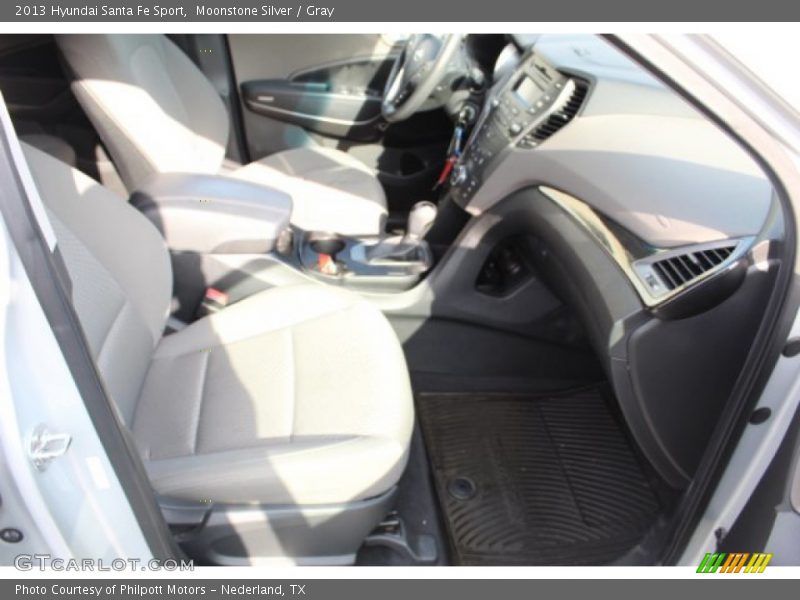 Moonstone Silver / Gray 2013 Hyundai Santa Fe Sport