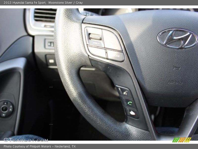 Moonstone Silver / Gray 2013 Hyundai Santa Fe Sport