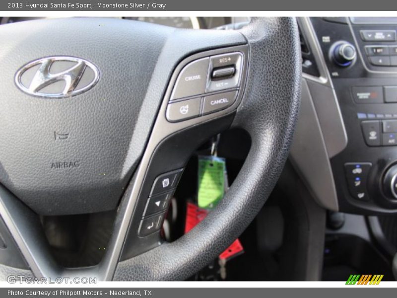 Moonstone Silver / Gray 2013 Hyundai Santa Fe Sport