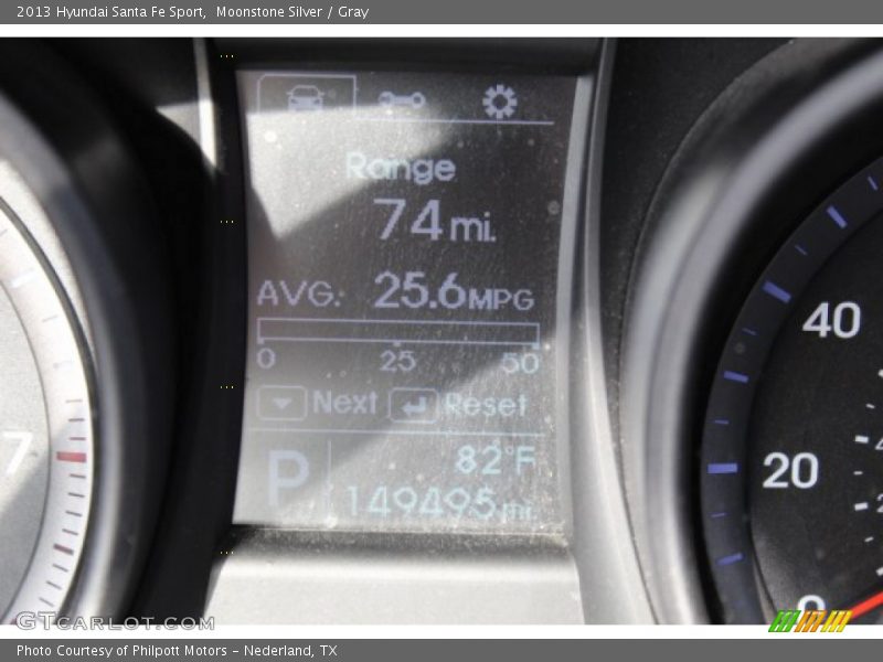 Moonstone Silver / Gray 2013 Hyundai Santa Fe Sport