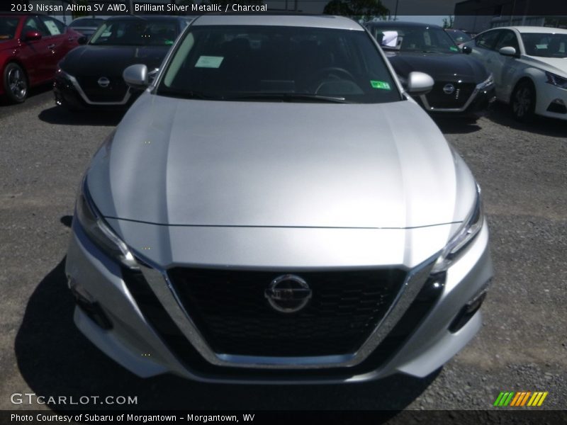 Brilliant Silver Metallic / Charcoal 2019 Nissan Altima SV AWD