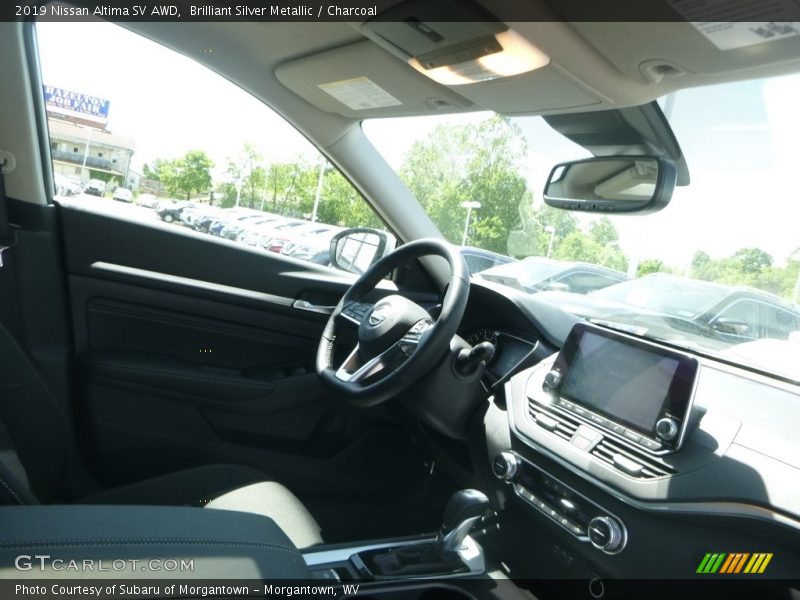 Brilliant Silver Metallic / Charcoal 2019 Nissan Altima SV AWD