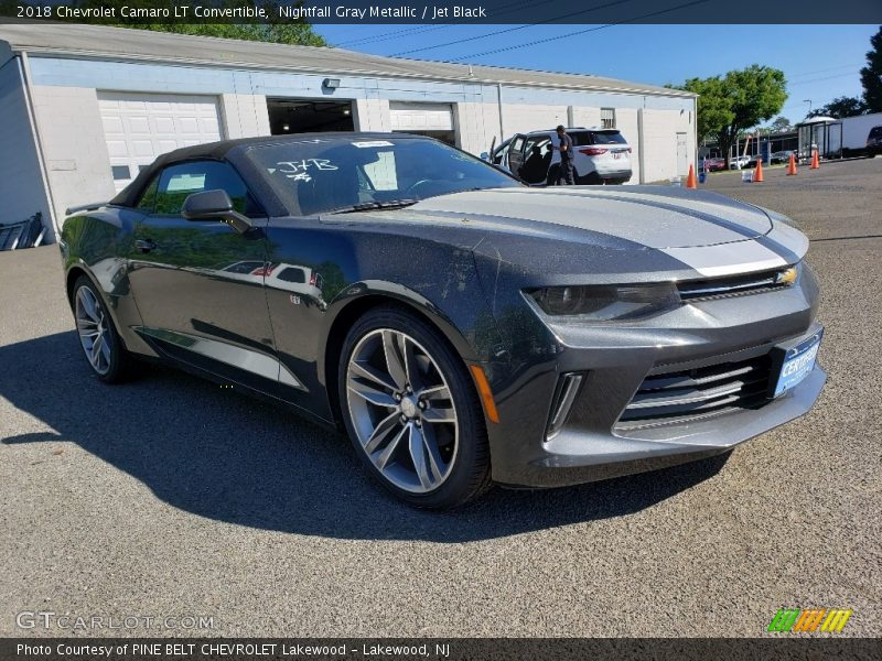 Nightfall Gray Metallic / Jet Black 2018 Chevrolet Camaro LT Convertible