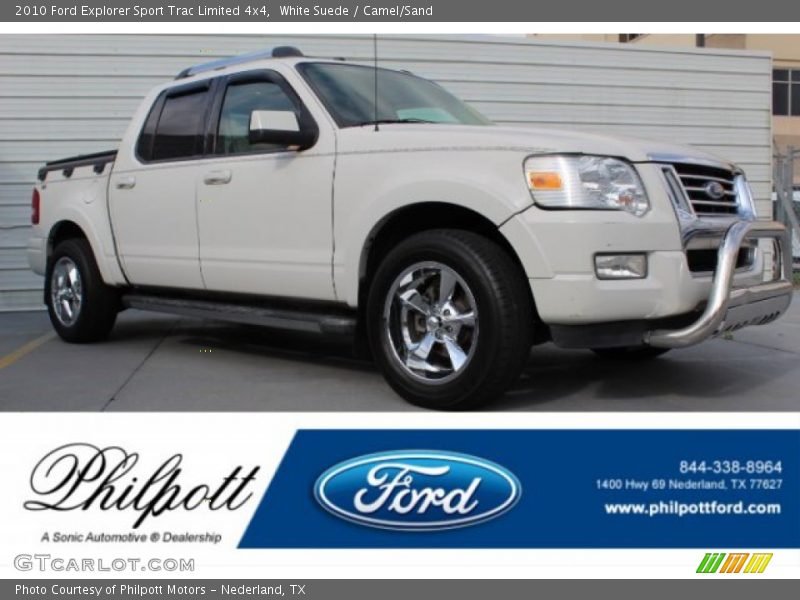 White Suede / Camel/Sand 2010 Ford Explorer Sport Trac Limited 4x4